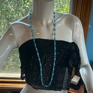 Pretty vintage 90s beaded chain approx18 inches in length